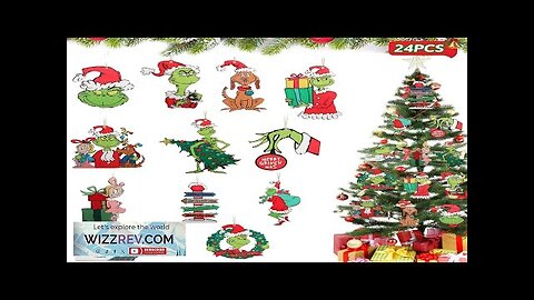 24PCS Christmas Tree Decorations Christmas Tree Ornaments Cute Wooden Hanging Ornaments Review