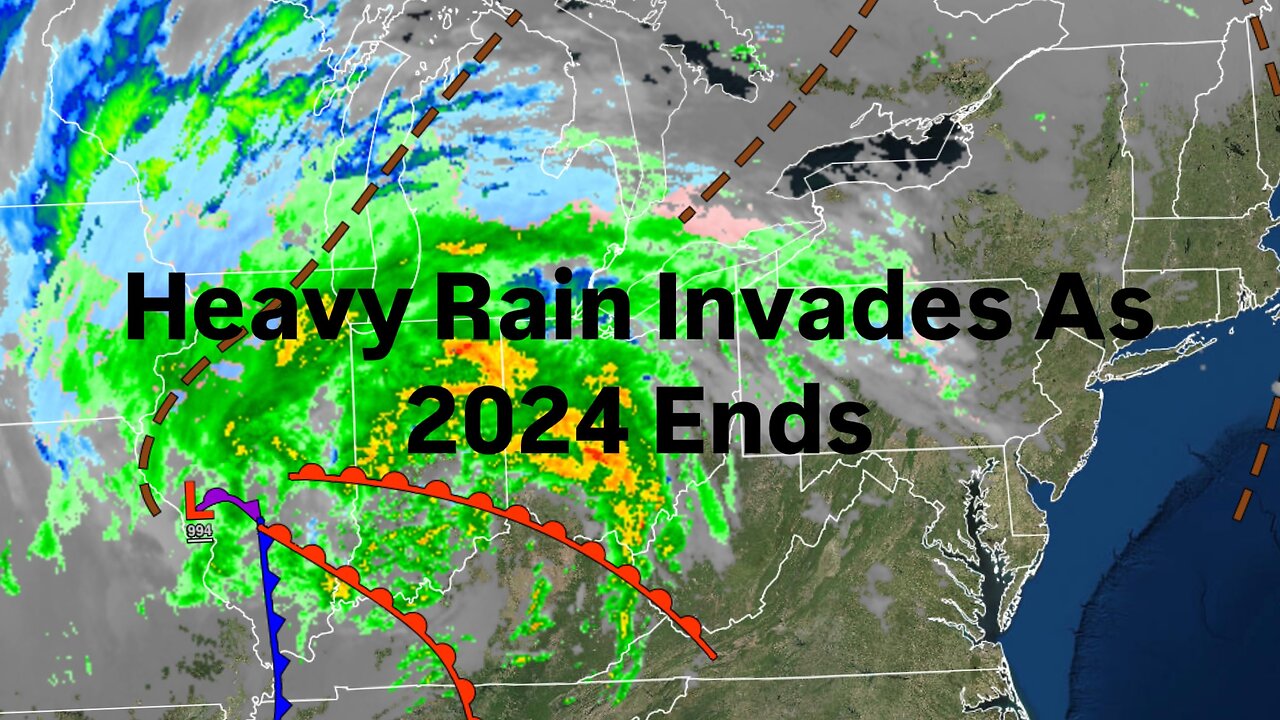 Heavy Rain Invades as 2024 Ends