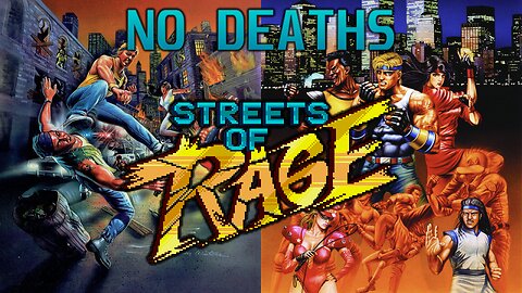 Streets of Rage (Sega Genesis) Longplay - 1 Life (1440p 60fps) Custom Borders