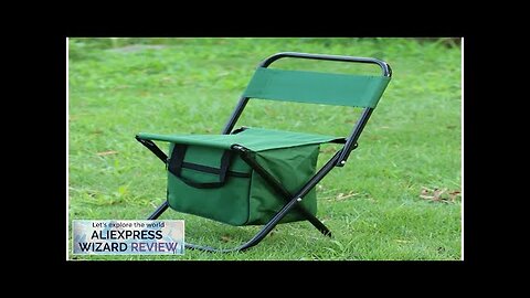 New Portable Folding Camping with Box Chair Outdoor Camping Chairs Beach Fishing Review