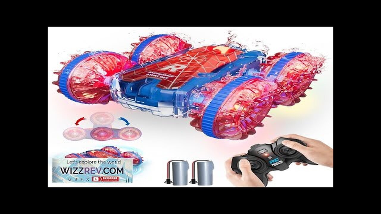 Waterproof RC Cars for Kids with LED Lights Remote Control Car Review