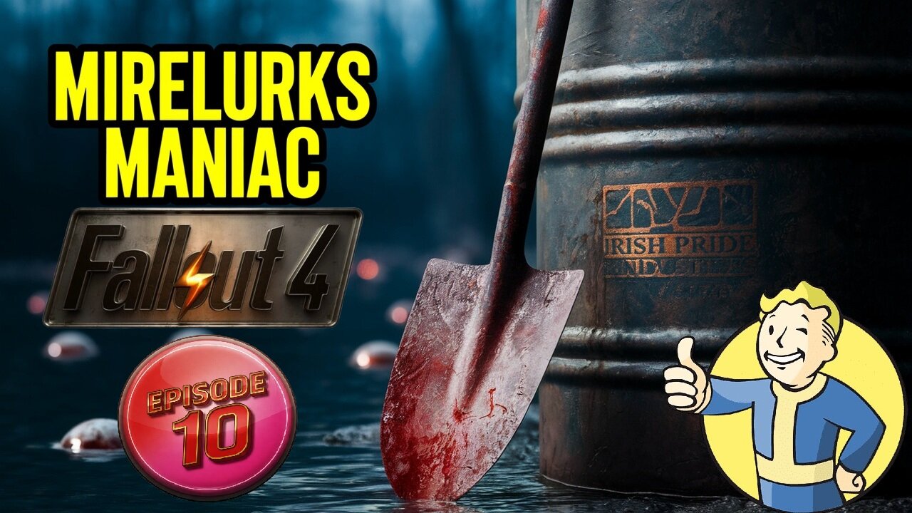 Fallout Ep 10: Visit Irish Pride Industries and discover Rory Rigwell, a maniac, feeding Mirelurks.