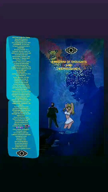 ▪︎FREEDOM OF THOUGHTS AND EXPRESSIONS▪︎