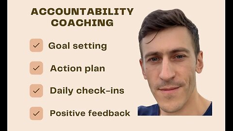 I will be your accountability coach and accountability partner