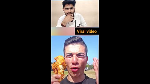 murge ki meet khate hue ladka video banaa raha hai