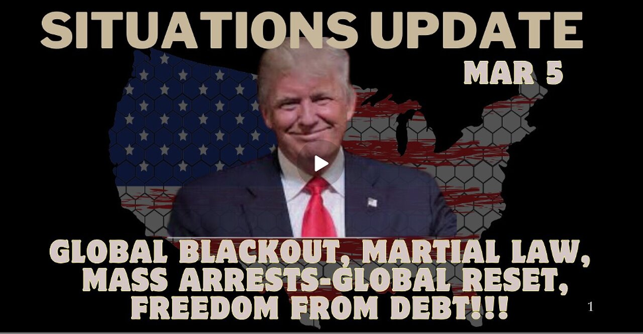 Situation Update: Global Blackout, Martial Law, Mass Arrests - Global Reset, Freedom From Debt!!