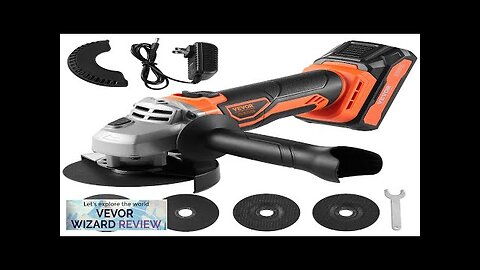 VEVOR Cordless Angle Grinder Kit For 4-1/2'' 9000 rpm Cordless Electric Grinder Review