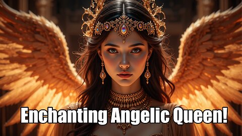 Mystical Angelic Beauty – Ethereal Goddess with Fiery Wings!
