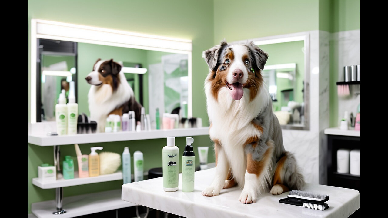 "Ultimate Grooming Guide for Australian Shepherds: Brush, Bath, and Shine! 🐾💧"