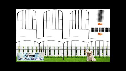 VEVOR Garden Fence No Dig Fence 24in(H) x11ft(L) Animal Barrier Fence Underground Review