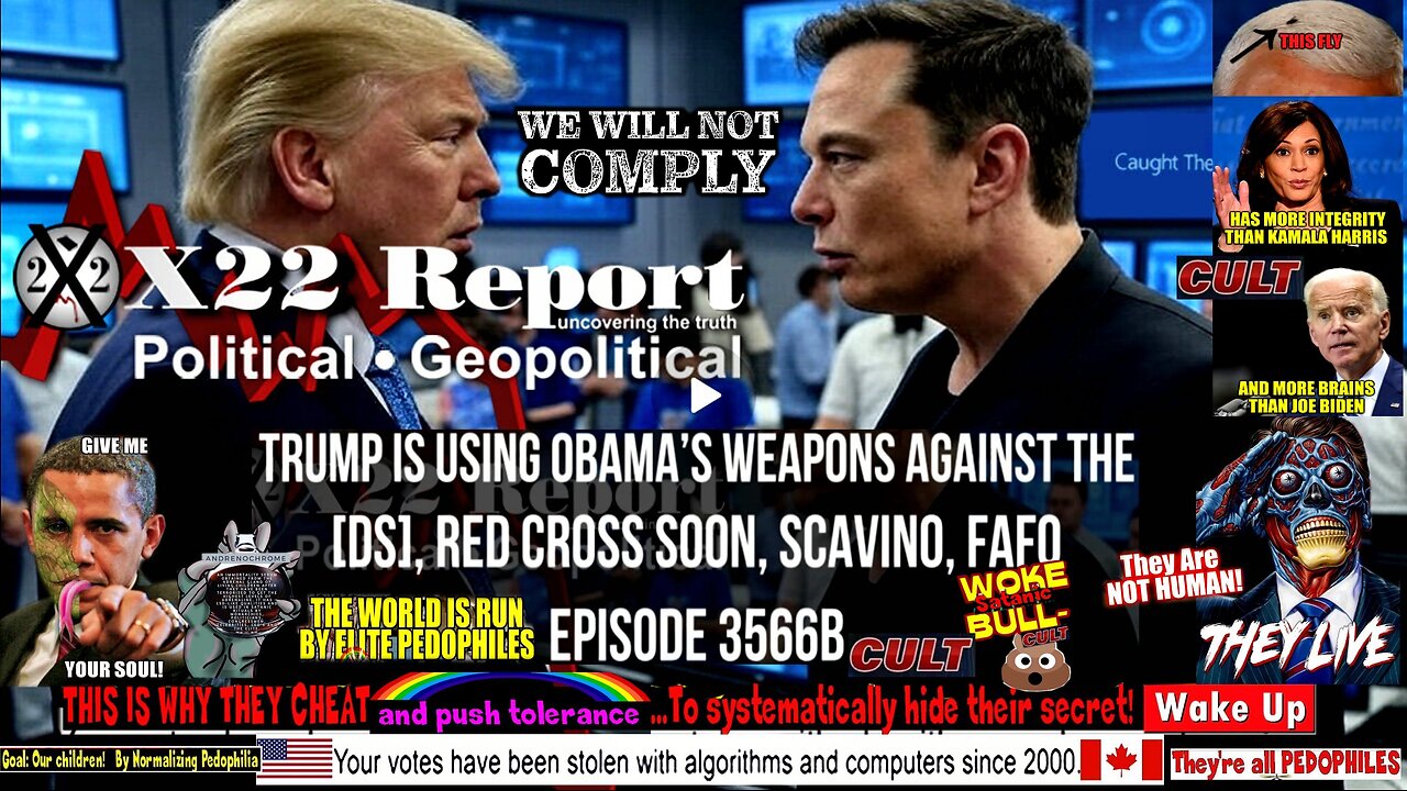 Ep 3566b - Trump Is Using Obama’s Weapons Against The [DS], Red Cross Soon, Scavino, FAFO