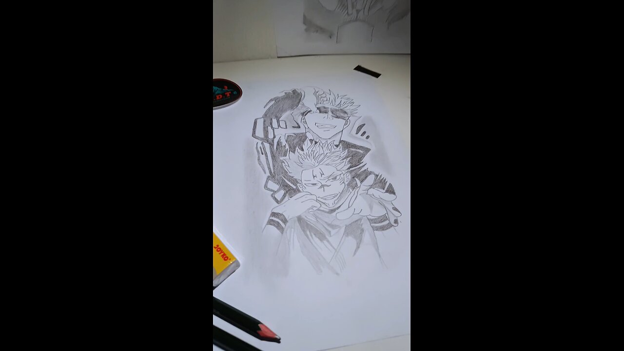 Dynamic Duo: Drawing Satoru Gojo & Itadori Yuji from Jujutsu Kaisen 🎨🔥