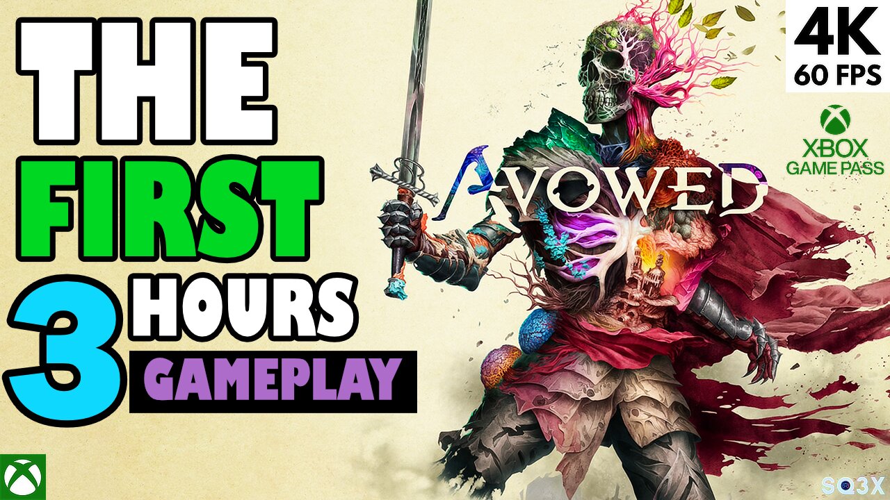 AVOWED 🔥 The First 3 Hours of Gameplay (4K60) Game Pass // Game Play