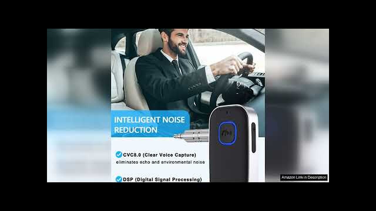 COMSOON Bluetooth Receiver for Car, Noise Cancelling 3.5mm AUX Bluetooth Car Adapter, Review