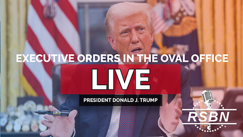 LIVE: President Donald J. Trump Signs Executive Orders in the Oval Office - 1/23/25