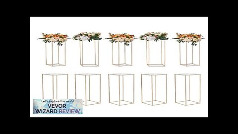 VEVOR 10PCS 31.5inch High Wedding Flower Stand With Acrylic LaminateMetal Vase Column Review