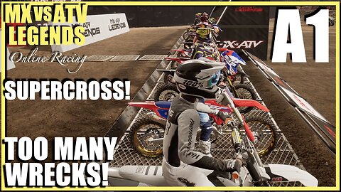 Supercross Crashes! MX vs ATV Legends Online Racing!