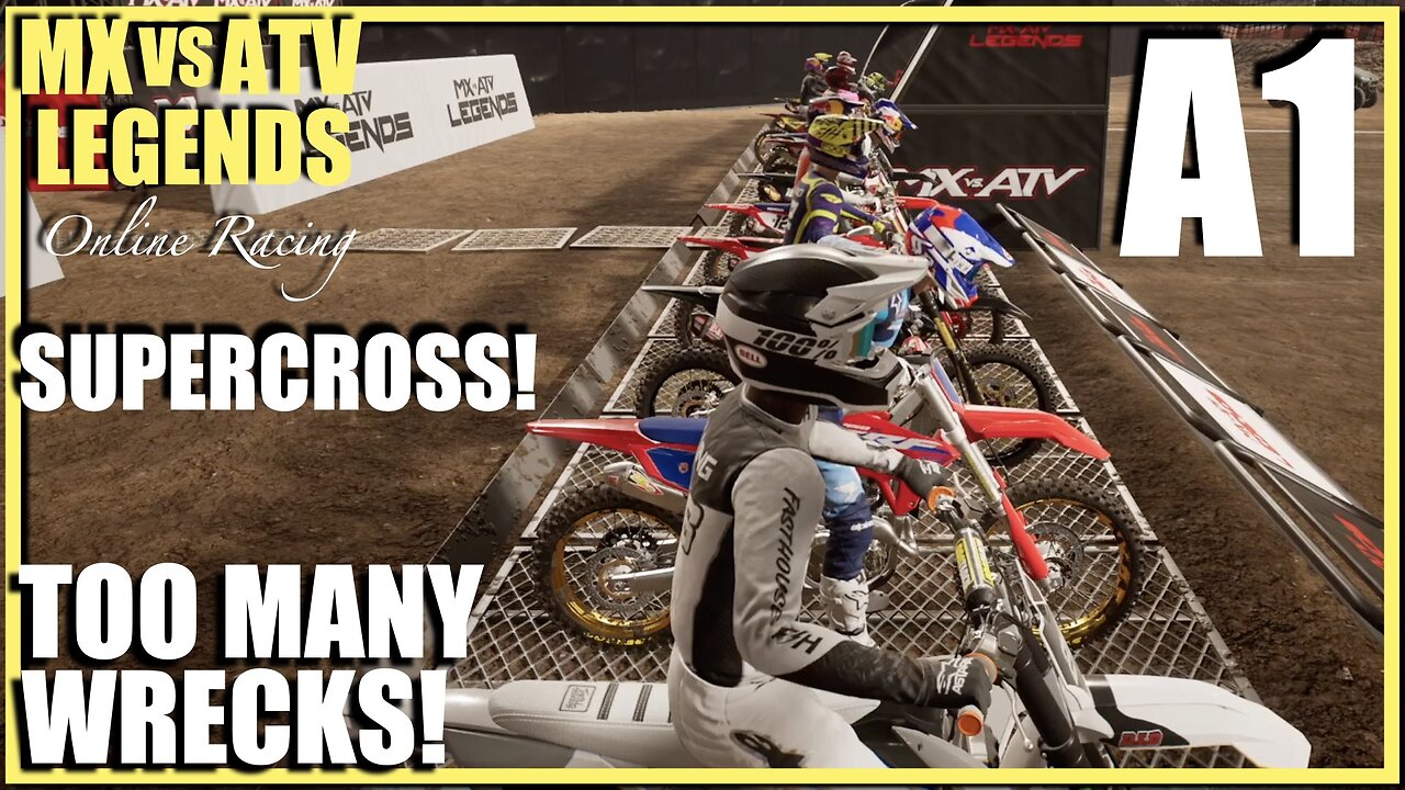 Supercross Crashes! MX vs ATV Legends Online Racing!