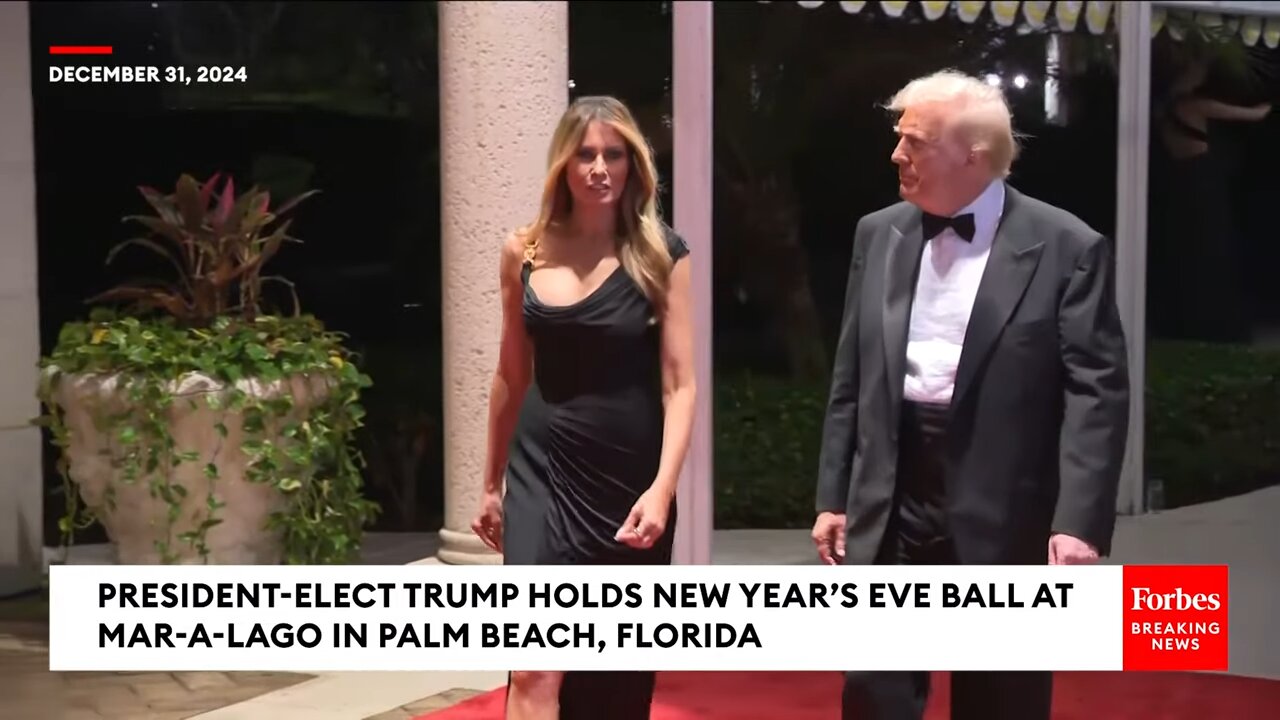 🎉President Trump & Melania Trump Host Mar-A-Lago New Year's Gala 🥳