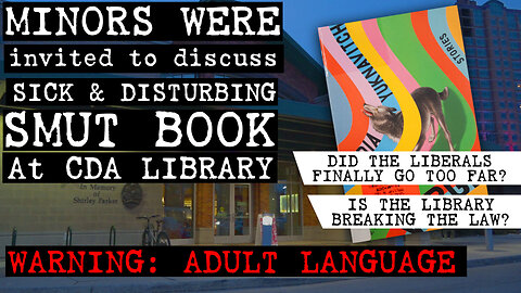 Minors were invited to discuss sick and disturbing SMUT BOOK at CDA Library - Pageturners Book Club!