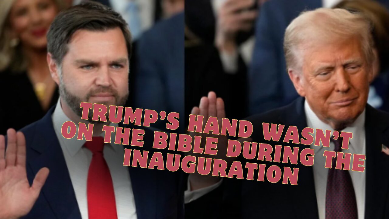 Trump’S Hand Wasn’T On The Bible During The Inauguration, And There’S A Reason For It.