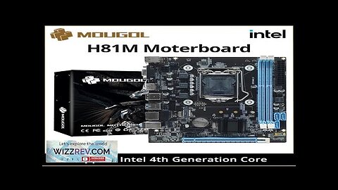 MOUGOL H81M Gaming Motherboard Dual Channel DDR3 M.2 NVME PCIEx16 HDMI VGA Review