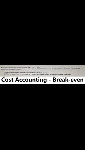 Cost Accounting: Sunn Company manufactures a single product that sells for $180 per unit and whose