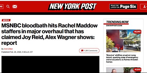 MSNBC Bloodbath hits Rachel Maddow staffers in major overhaul😂🤣