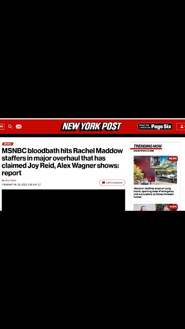 MSNBC Bloodbath hits Rachel Maddow staffers in major overhaul😂🤣