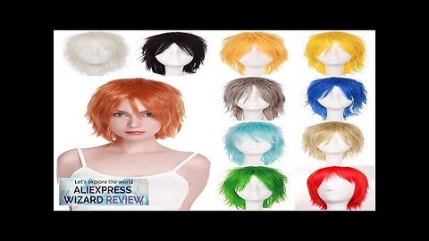 BENIHAIR Synthetic Wig Cosplay Wig White Red Green Blue Pink Yellow Hair Review