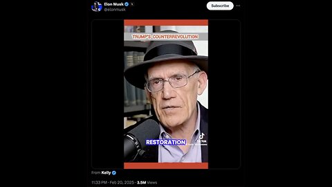 🇺🇸 🦅 Feb 20 2025 - Victor Davis Hanson > MAGA & Trump's Counter-Revolution [Restore The Republic]