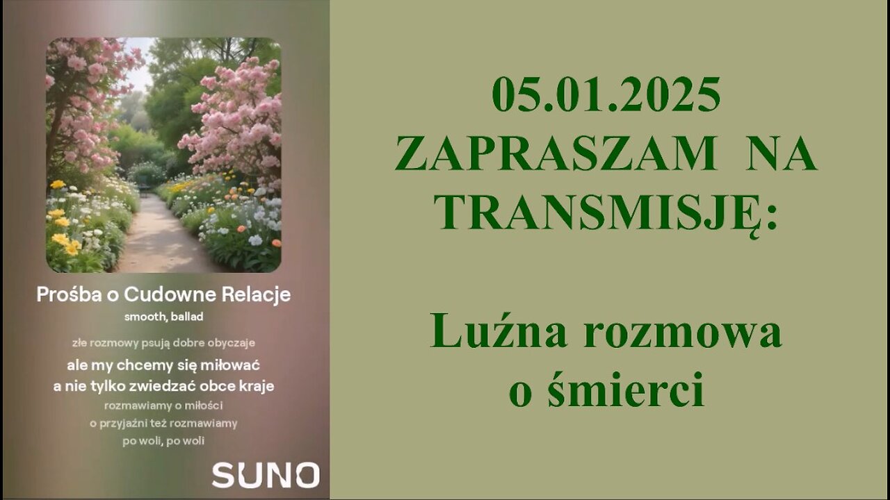 Luźna rozmowa o śmierci - druga część z Darkiem treści Biblijne z oryginału 👮‍♀️ - 05.01.2025 rok