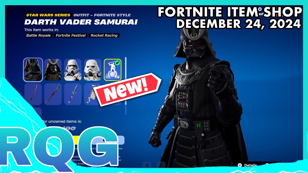 "NEW" STAR WARS SAMURAI SKINS+SPIDER-MAN NO WAY HOME IS BACK! FORTNITE ITEM SHOP (December 24, 2024)