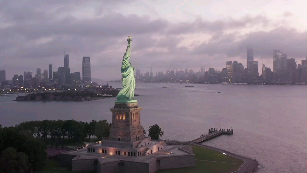 The beautiful Statue of Liberty