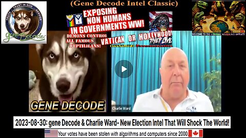 2023-08-30: gene Decode & Charlie Ward- New Election Intel That Will Shock The World!