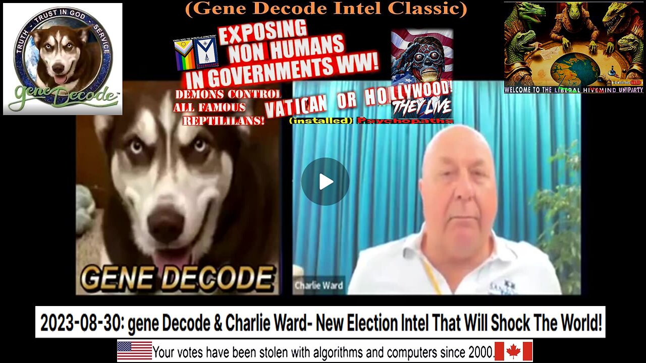 2023-08-30: gene Decode & Charlie Ward- New Election Intel That Will Shock The World!