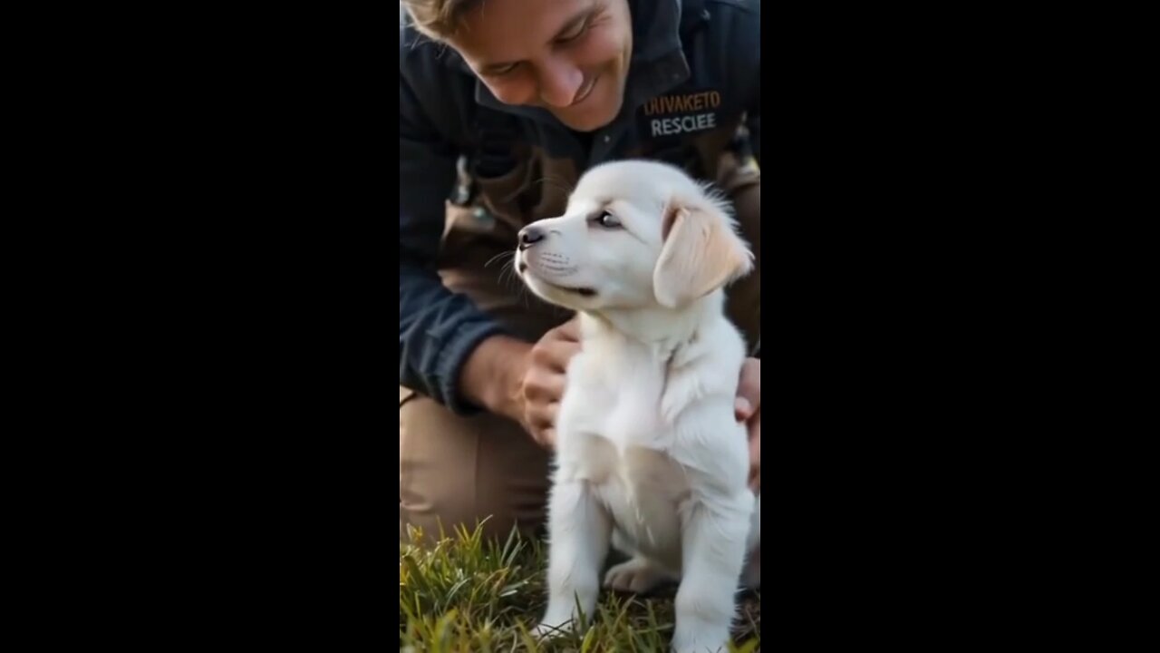 Rescuer Saves a Puppy Found Barely Breathing in the Grass 🐶💔#AnimalRescue #Dog #RescueMission