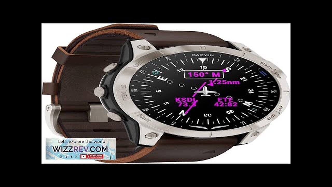 Garmin D2™ Mach 1 Touchscreen Aviator Smartwatch with GPS Moving Map Aviation Review