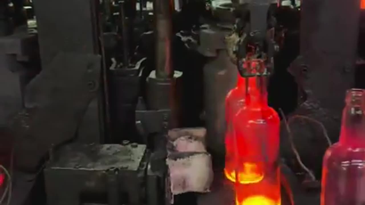 How glass bottles are made.🍾🥃