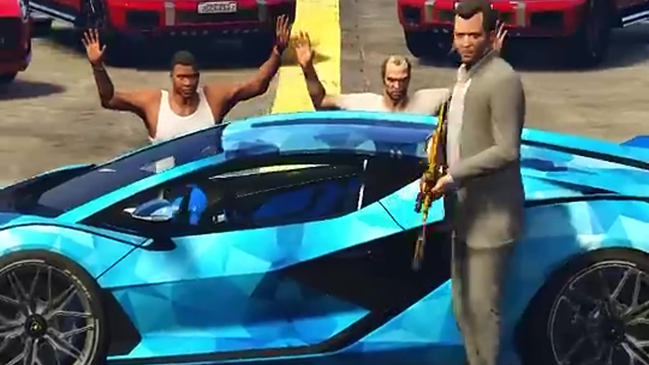 GTA V MICHAEL SAVING TREVOR FROM DUGGAN BOSS 3 #shorts