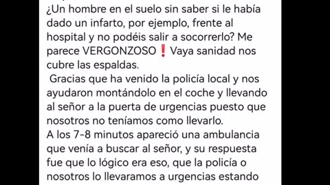 Denuncian omisión de socorro de un sanitario a un hombre que se desmayó en plena calle