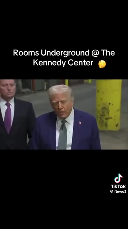 TRUMP'S EXPOSING THE UNDERGROUND TUNNELS ROOMS BUILT UNDERNEATH THE KENNEDY CENTER❗