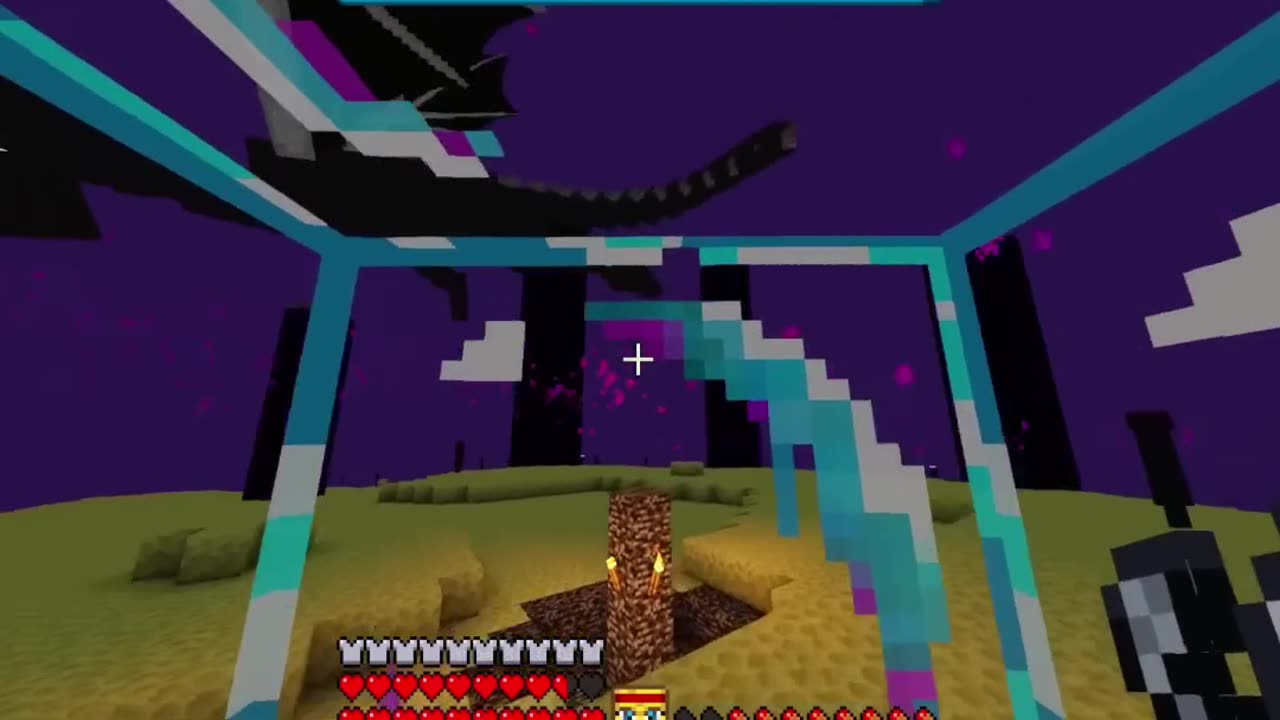 Unbelievable Dragon Battle: One-Hit Victory with Enderman