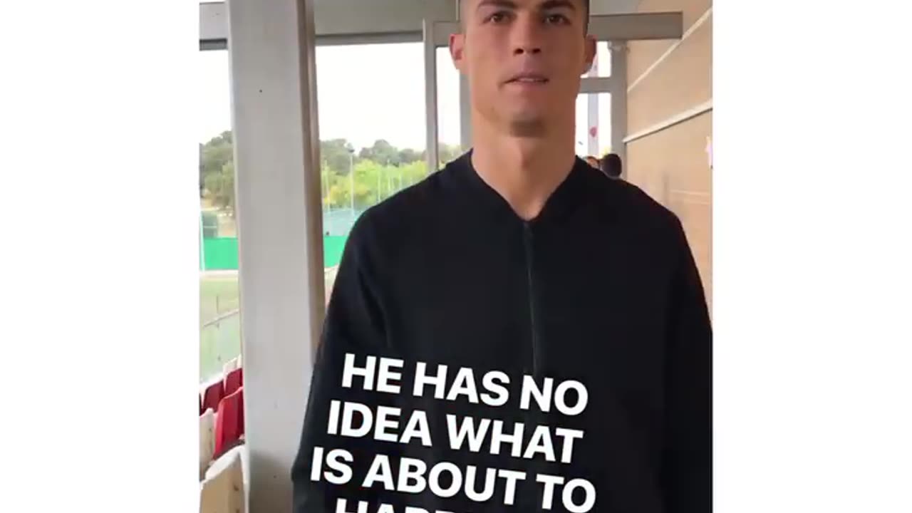 prankster pulled a stunt on Cristiano Ronaldo, catching the football superstar off guard.