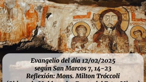 Evangelio del día 12/02/2025 según San Marcos 7, 14-23 - Mons. Milton Tróccoli