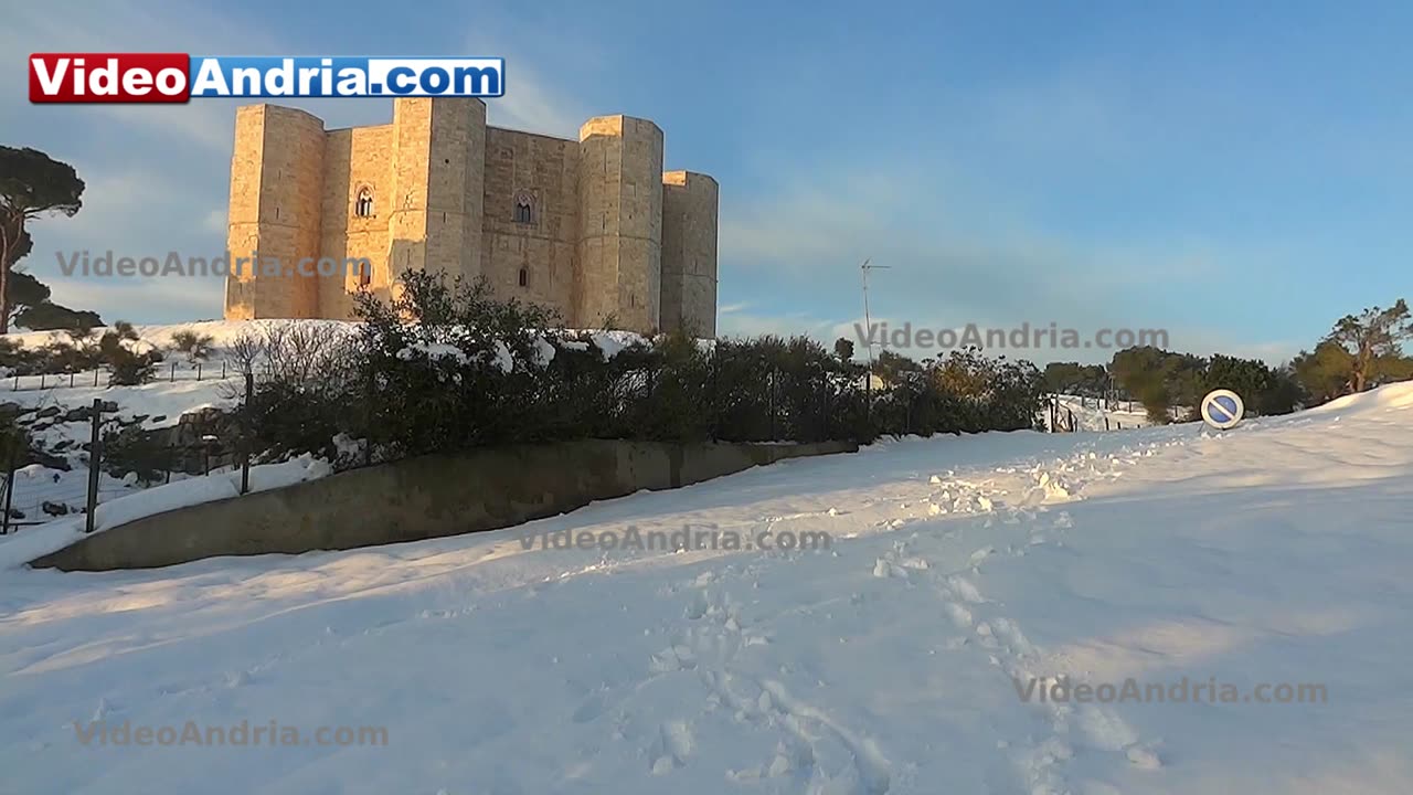 Gennaio 2015 - neve a Castel del Monte (Andria)