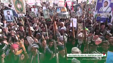 Aerial views of the massive million-strong demonstrations in the capital, Sana'a
