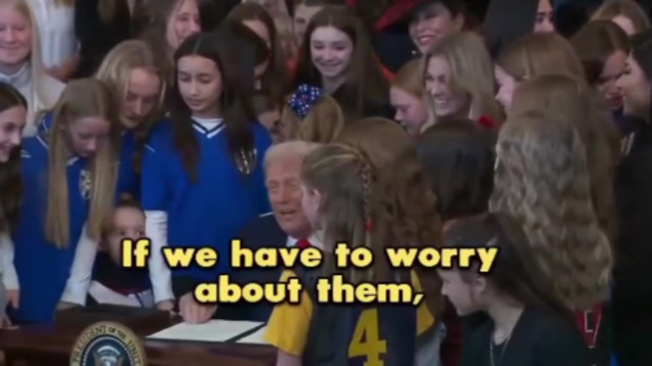 Loving, Caring President Trump Helping Our Precious Girls