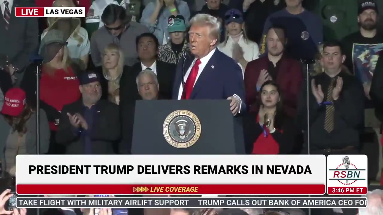 President Trump Takes the Stage at Las Vegas Rally – “America’s Decline is Over”