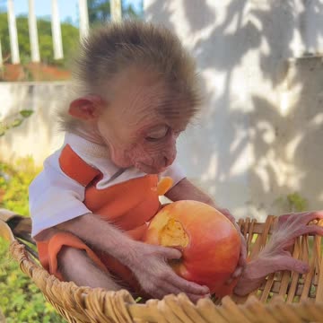 Funny baby monkey Moon!